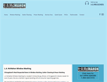 Tablet Screenshot of mcmahonwindowwashing.com